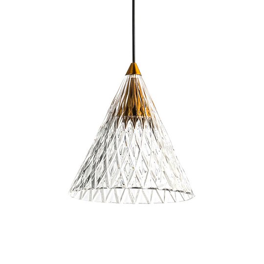 LEDS-C4 Veneto LED-hänglampa 1 lampa guld/vit