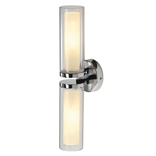 SLV WL 106 vägglampa, IP44, 2 lampor