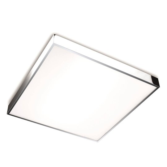 Taklampa Apolo, IP44, 50 cm, krom