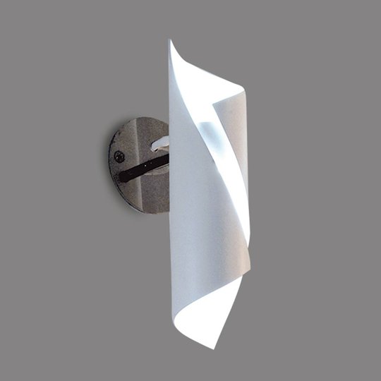 Knikerboker Hue LED-vägglampa 16 cm vit