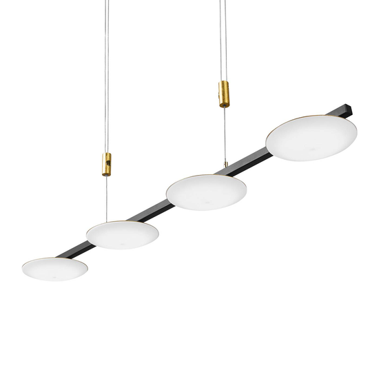BANKAMP Pure Up LED-hänglampa, 4 lampor