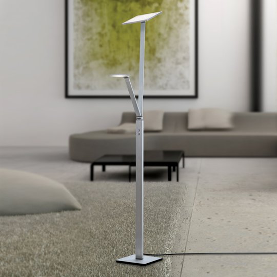 Läslampa inbyggd - LED-golvlampa Ayana