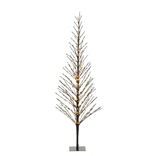 Svart träd 210cm LED (Svart)