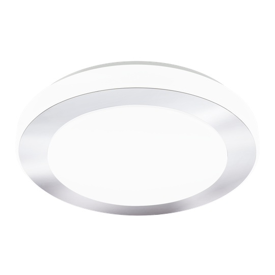 CARPI LED PLAF. STOR IP44 KROM/VIT (Förkromad/blank)