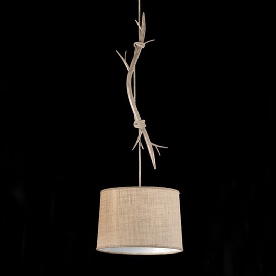 Hänglampa Sabina med textilskärm, 1 lampa, 35 cm