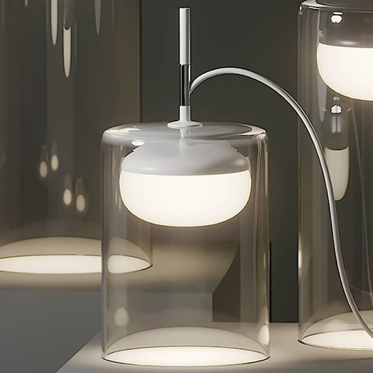 Prandina Diver LED-bordslampa T1 2 700 K vit
