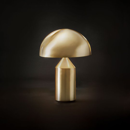 Oluce Atollo - bordslampa i guld, 35 cm