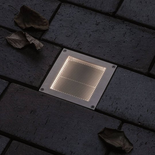 Paulmann Brick LED-golvinbyggnadslampa, 10 x 10 cm