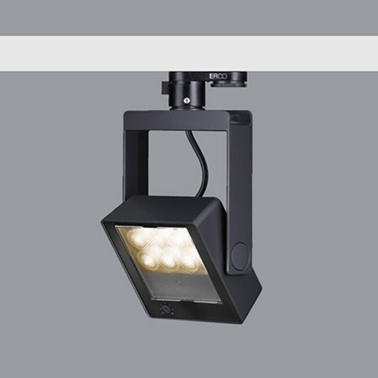 ERCO Logotec 230V spot 12W flood 930 svart