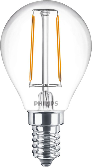 E14 2W LED Filament Klot varmvit