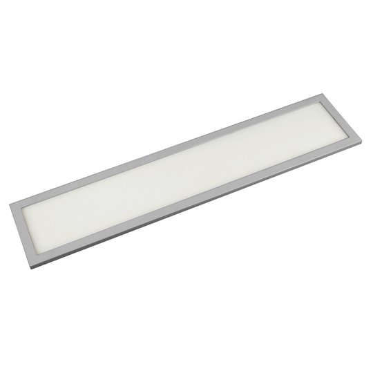 LED-bänklampa Unta Slim 8 W, silver