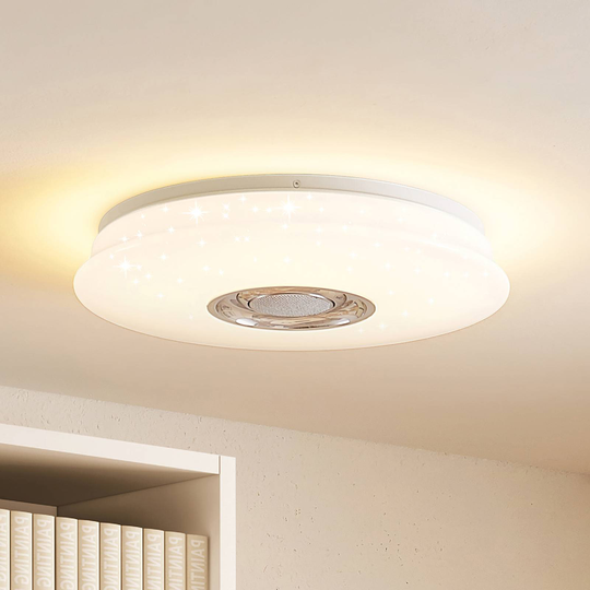 Lindby Elpida LED-taklampa med högtalare