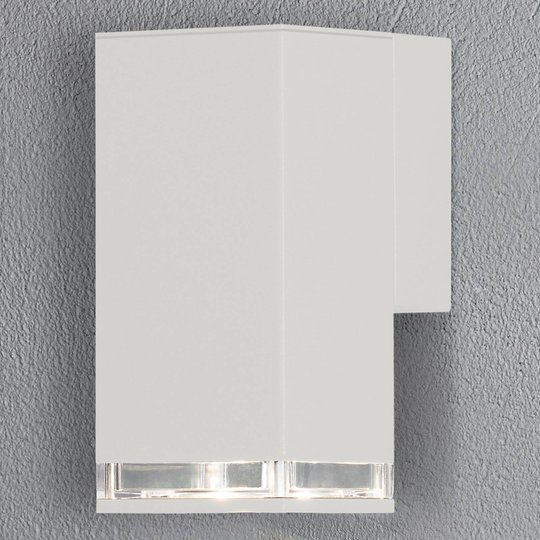 Utomhusvägglampa Antares downlight 16,5 cm, vit