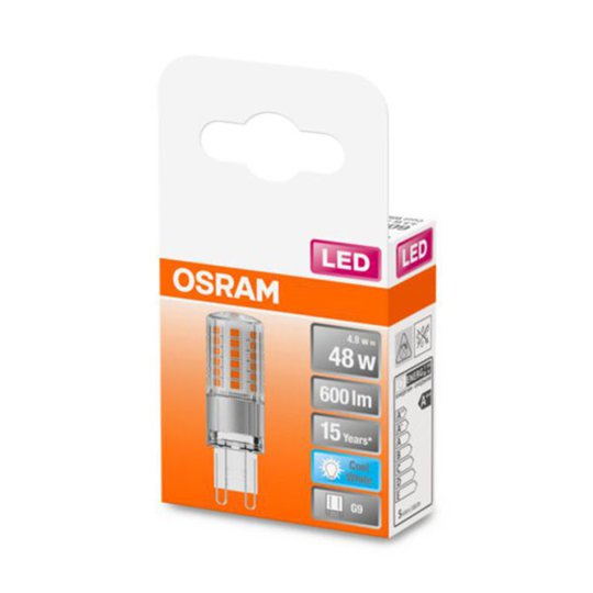 OSRAM LED-stiftlampa G9 4,8 W 4 000 K klar