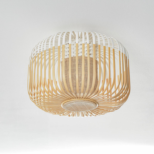 Forestier Bamboo Light S taklampa 35 cm vit