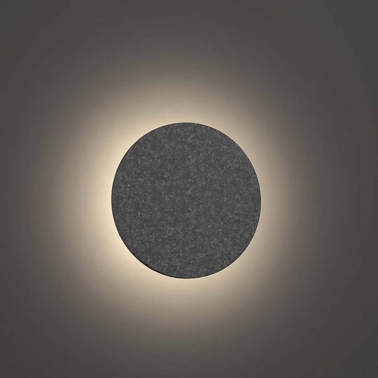 LEDWORKS Sono-LED Round Wall 1-vägg Ø 70cm grå