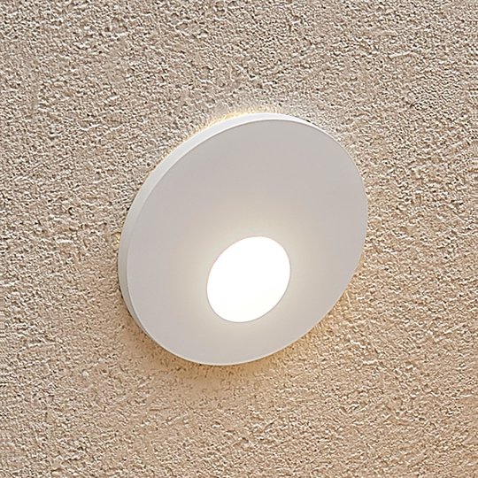 Arcchio Vexi LED-inbyggnadslampa, rund, vit