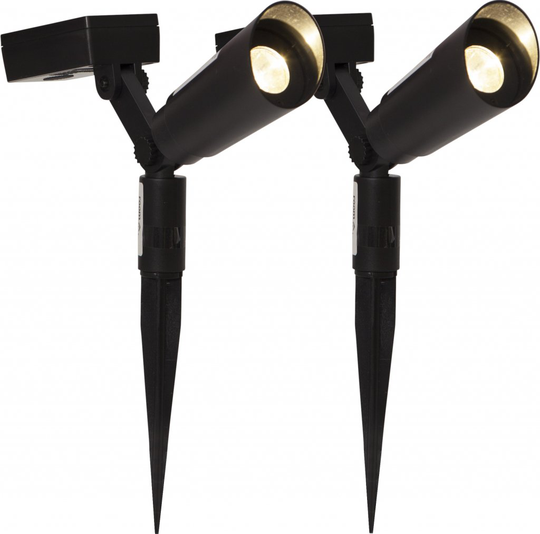Powerspot solcell 2-pack (Svart)