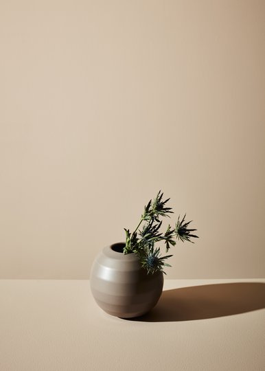 OMFAMNA - Ceramic Pot Dark Grey