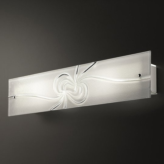 Dekorativ glasvägglampa Mistral 65 cm