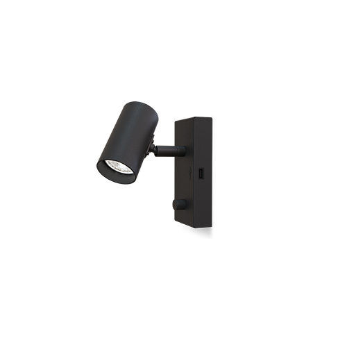 Tyson Vägglampa USB (höger) (Svart)