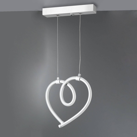 LED-hänglampa Cuoricini med ett hjärta, 26 cm