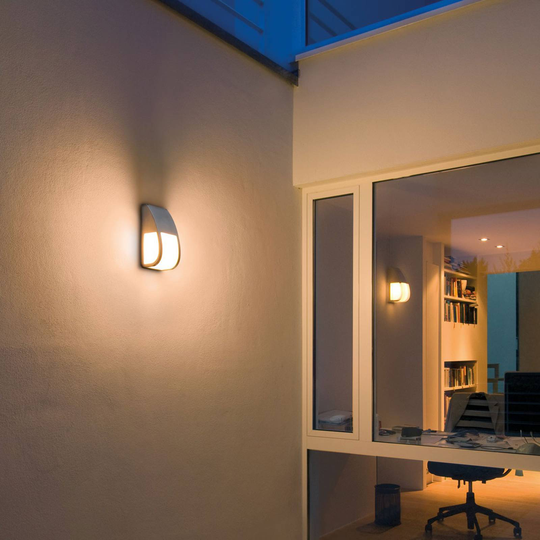 SLV Keras Elt utomhusvägglampa, silvergrå