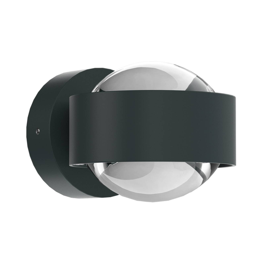Puk Mini Wall LED 2x8W lins klar, antracit matt