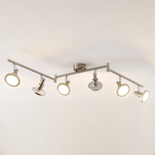 Lindby Unnur LED-spotlight, 6 lampor