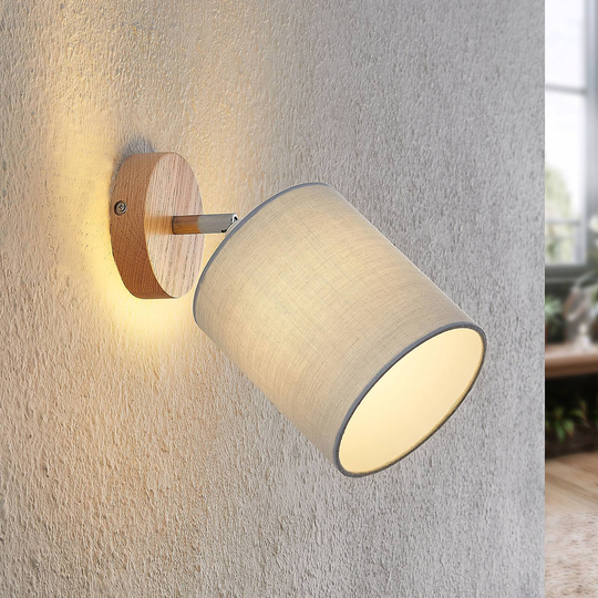 Lindby Imarin spotlight, 1 lampa, grå
