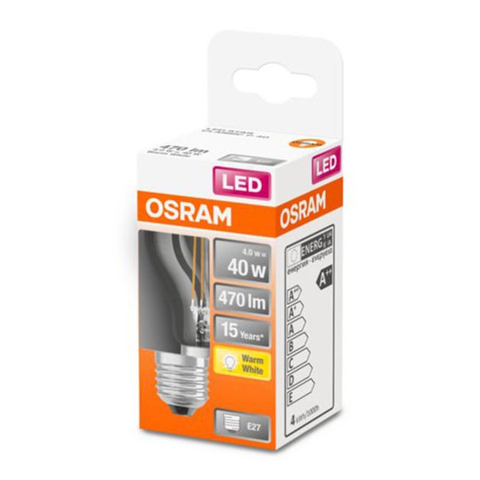 OSRAM Classic P LED-lampa E27 4W 2 700 K klar