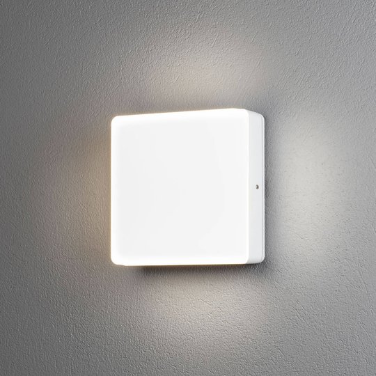 LED-utomhusvägglampa Cesena med skymningssensor