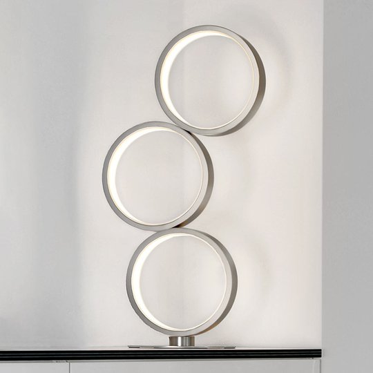 LED-bordslampa Loop med tre ringar, dimbar