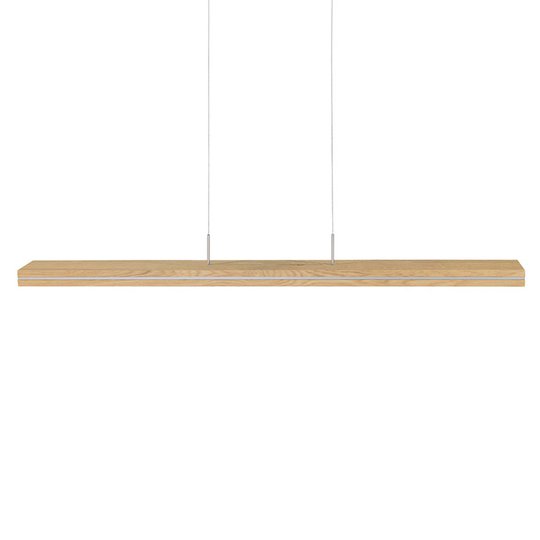 HerzBlut Dana hänglampa, ek natur nickel 130 cm