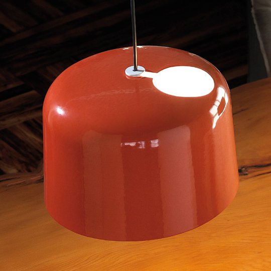 Orangeglänsande keramiktaklampa Add
