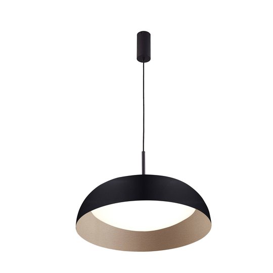 Arcchio Karuna LED-hänglampa, svart-guld