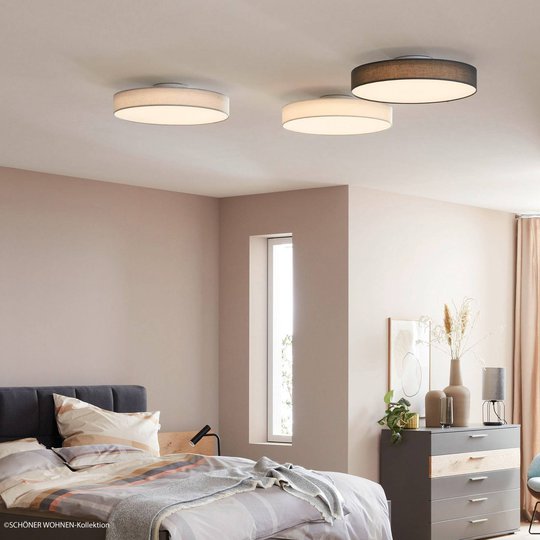 Schöner Wohnen Pina LED-taklampa vit