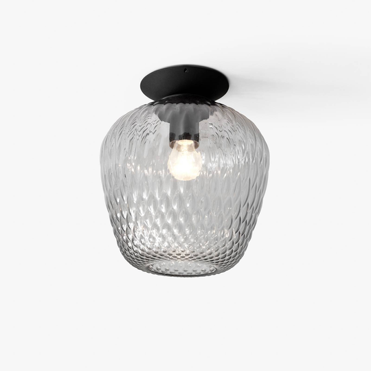&Tradition Blown SW5 taklampa, silver-klar