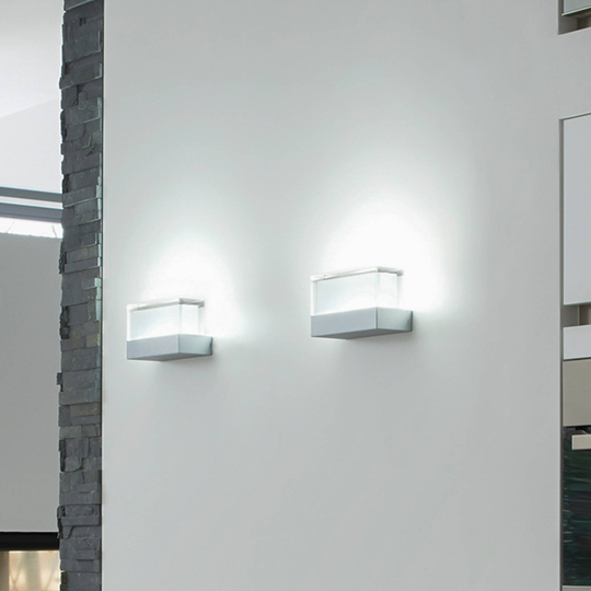 RZB Coros LED-vägglampa med kristallglas