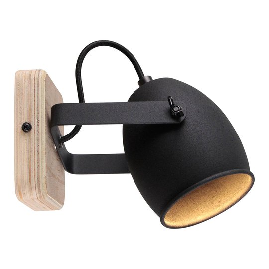 Vägglampa Crowton, vridbart huvud