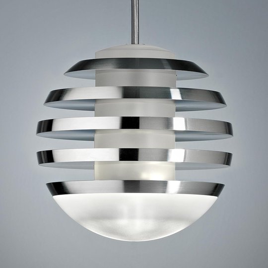 Svart LED-hänglampa BULO