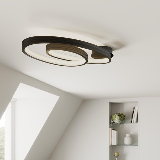 Lucande Bronwyn LED-taklampa, 72,5 cm
