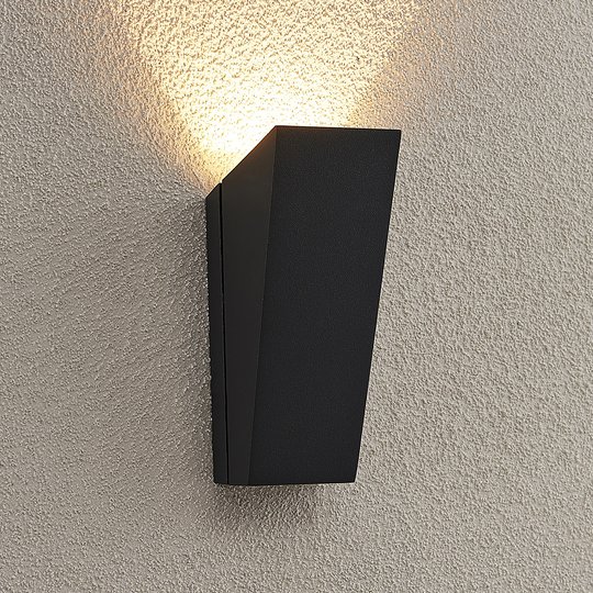 Lucande Maniela LED-utomhusvägglampa, uplight