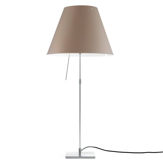 Luceplan Costanza bordslampa D13 aluminium/nougat